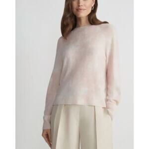 Lafayette 148 Women's Size Large Bluff Pink Cashmere Crewneck Sweater NWT $798